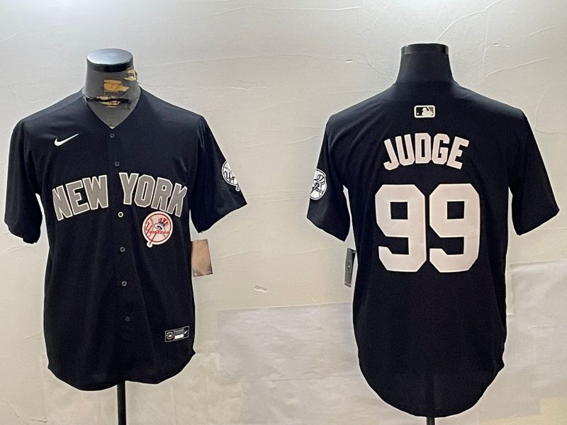 Men New York Yankees #99 Judge Black Game 2024 Nike MLB Jersey style 12022->new york yankees->MLB Jersey